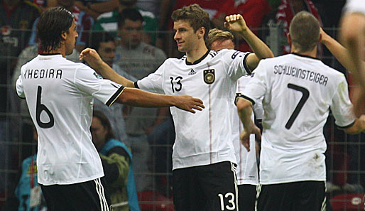 Thomas Müller (M.) und Bastian Schweinsteiger spielten in der Türkei klasse