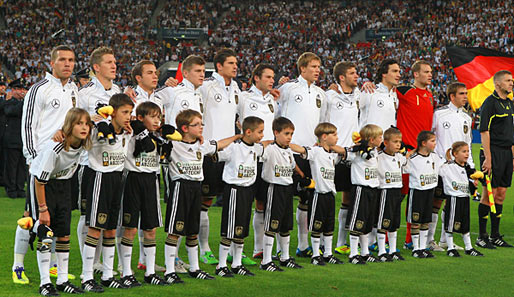 Die deutsche Nationalmannschaft vor dem Länderspiel gegen Brasilien