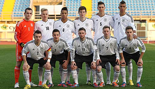 Startete mit einem Remis in das Länderspieljahr 2013: Die deutsche U18-Nationalmannschaft