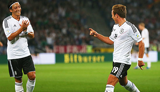 Zwei der vielen Spielermacher der DFB-Elf: Mesut Özil und Mario Götze