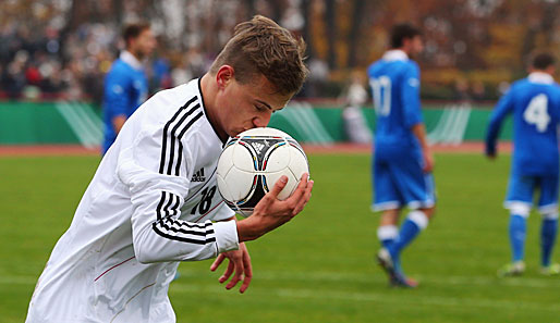 Der Stuttgarter Felix Lohkemper erzielte eine Treffer beim 5:2-Erfolg über Russland