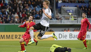 Philipp Hofmann hat in fünf Spielen bereits drei Tore für die U21 erzielt