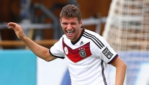 Thomas Müller versprüht nach wie vor gute Laune bei der deutschen Nationalmannschaft