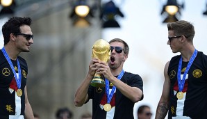 Die WM-Party bildete den Abschluss von Philipp Lahms Nationalmannschaftskarriere
