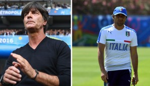 Joachim Löw und Antonio Conte erwarten ein enges Spiel am Samstag