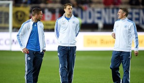 Für Lukas Podolski ist Manuel Neuer der logische Nachfolger von Bastian Schweinsteiger als Kapitän