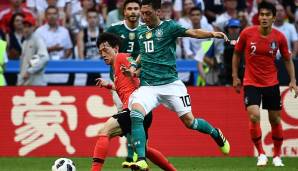 Gegen Südkorea folgte die Rückkehr in die deutsche Startelf. Özils 92. Einsatz für das DFB-Team endete mit dem Super-GAU des ersten Vorrunden-Scheiterns einer deutschen Elf bei einer WM.