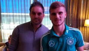 SPOX-Redakteur Stefan Petri traf Timo Werner im Hilton Hotel in München.