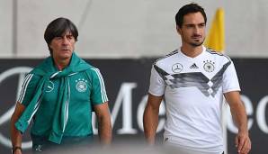 Standen lange Zeit gemeinsam für Erfolg in der Nationalmannschaft: Abwehrchef Mats Hummels und Bundestrainer Joachim Löw.