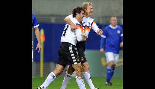 Kalle Riedle und Jürgen Klinsmann gaben sich ebenfalls die Ehre