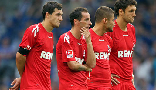 Die Spieler des 1. FC Köln scheinen sich zu fragen, was wohl in Meuselwitz auf sie zukommt