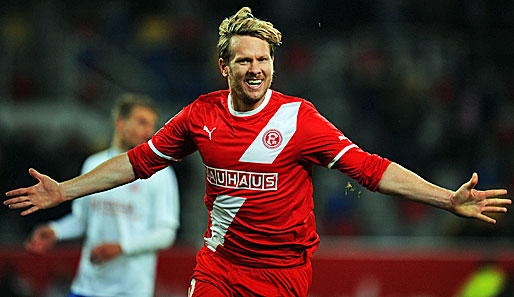 Sascha Rösler erzielte zwei Tore für Düsseldorf gegen 1860 München