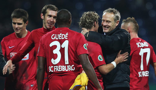 Der SC Freiburg brachte Zweitliga-Spitzenreiter Braunschweig die erste Pflichtspielpleite bei