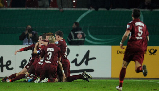 Kickers Offenbach hat in einem spannenden Pokalfight Fortuna Düsseldorf rausgeworfen