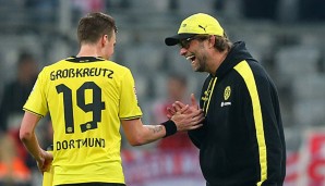 Jürgen Klopp und Kevin Großkreutz wollen auch gegen Wolfsburg jubeln
