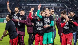 Eintracht Frankfurt zog gegen Borussia Mönchengladbach ins Pokalfinale ein