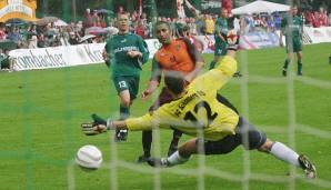 Platz 2: FC Schönberg 95 - 1. FC Kaiserslautern 0:15 (1. Runde, 2004/05). Zur Halbzeit stand es noch 3:0, doch in der zweiten Halbzeit legten die roten Teufel richtig los. Sechsfacher Torschütze: Carsten Jancker.