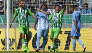 Wolfsburgs neues Sturmduo Bas Dost und Max Kruse war in Stuttgart erfolgreich