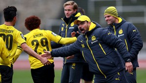 Die U23 des BVB von Trainer David Wagner (M.) bekommt Verstärkung aus Bochum