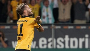 Justin Eilers und Dynamo Dresden bleiben Tabellenführer