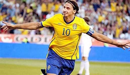Zlatan Ibrahimovic erzielte gegen Finnland drei Tore