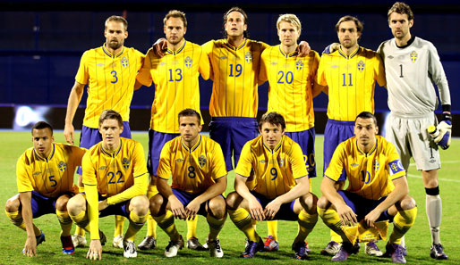 Schweden spielt zusammen mit der Ukraine, England und Frankreich in Gruppe D