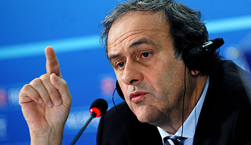 UEFA-Präsident Michel Platini sprach sich beim Treffen in Sofia auch gegen Rassismus aus