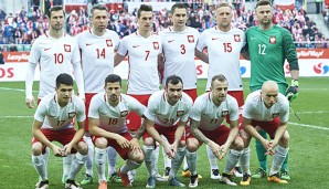 Die polnische Nationalmannschaft beim letzten Testspiel gegen Finnland im März