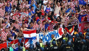 Die kroatischen Fans sorgten nicht nur für positive Höhepunkte