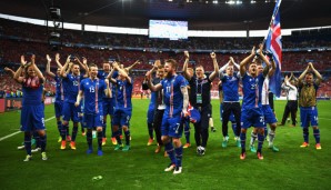 Die Nationalmannschaft aus Island hinterließ in Frankreich bisher einen tollen Eindruck