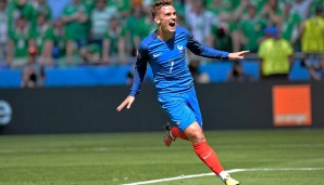Antoine Griezmann (Frankreich) machte gegen Irland den Payet und rettete den Gastgeber in die nächste Runde. Zwei super Tore in drei Minuten... Weltklasse