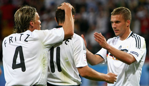 Fußball, EM 2008, Deutschland, Fritz, Podolski, Frings