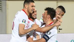 Die türkische Nationalmannschaft gewann ihr erstes Gruppenspiel in der EM-Quali mit 2:0 gegen Albanien.