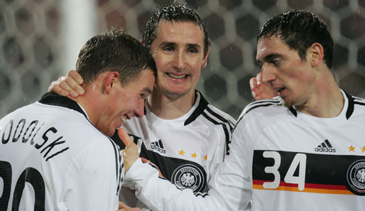Lukas Podolski, Miroslav Klose, Roberto Hilbert