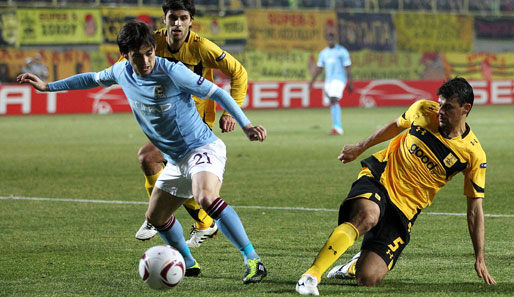 Manchester City erreichte bei Aris Saloniki ein 0:0-Unentschieden