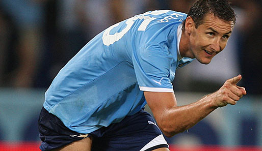Miroslav Klose steuerte beim Kantersieg von Lazio Rom den Treffer zum 6:0 bei