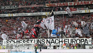 Die Frankfurter Fans sind heiß auf die Europa League