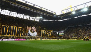 Jürgen Klopp wurde von den Dortmunder Fans gebührend verabschiedet