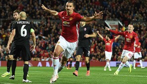 Zlatan Ibrahimovic erzielte den entscheidenden Treffer für Manchester United