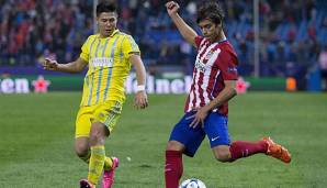2015/16 traf der FC Astana in der Königsklasse unter anderem auf Atletico Madrid.