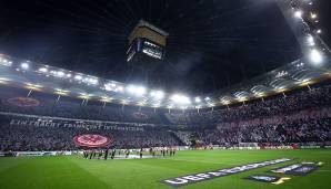 29. November 2018: Zurück auf den heimischen Rängen gab es die nächste Monster-Choreo. Nun kamen auch die Fans von Olympique Marseille in den Geschmack Frankfurter Fan-Kunst.