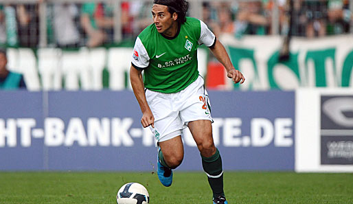 Claudio Pizarro sicherte Werder mit dem Doppelpack den Sieg gegen FK Aktobe