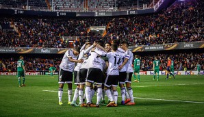 Der FC Valencia schoss sich gegen Wien den Frust von der Seele