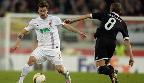 Daniel Baier und der FC Augsburg kassierten gegen Partizan Belgrad eine bittere Niederlage