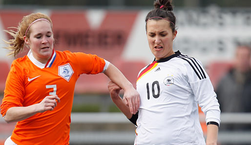 Kyra Malinowski traf zum 1:0 der DFB-Juniorinnen gegen die Niederlande