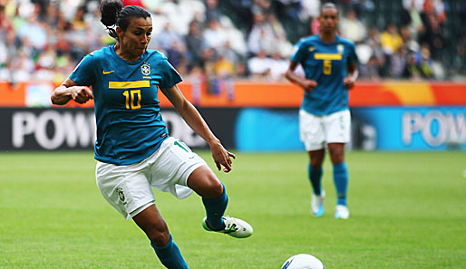 Nach ihrem glanzlosen Auftritt gegen Australien muss Brasilien-Star Marta sich steigern