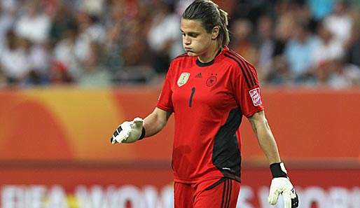 Nadine Angerer nach dem Viertelfinal-Aus Deutschlands gegen Japan in Wolfsburg