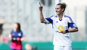 Simone Laudehr traf zum 3:0 für den 1. FFC Frankfurt