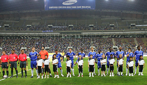 Im Sommer trat der FC Chelsea zu einem Freundschaftsspiel gegen eine malaysische Auswahl in Kuala Lumpur an
