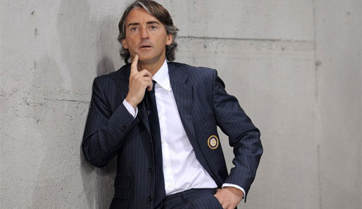 Mancini wurde mit Inter Mailand dreimal Meister in Folge